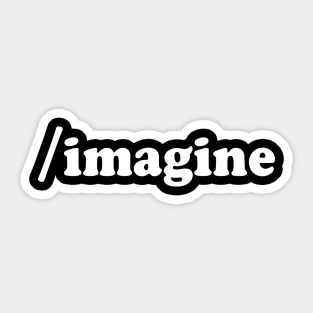 imagine funny tshirt for ai artificial intelligence lovers Sticker